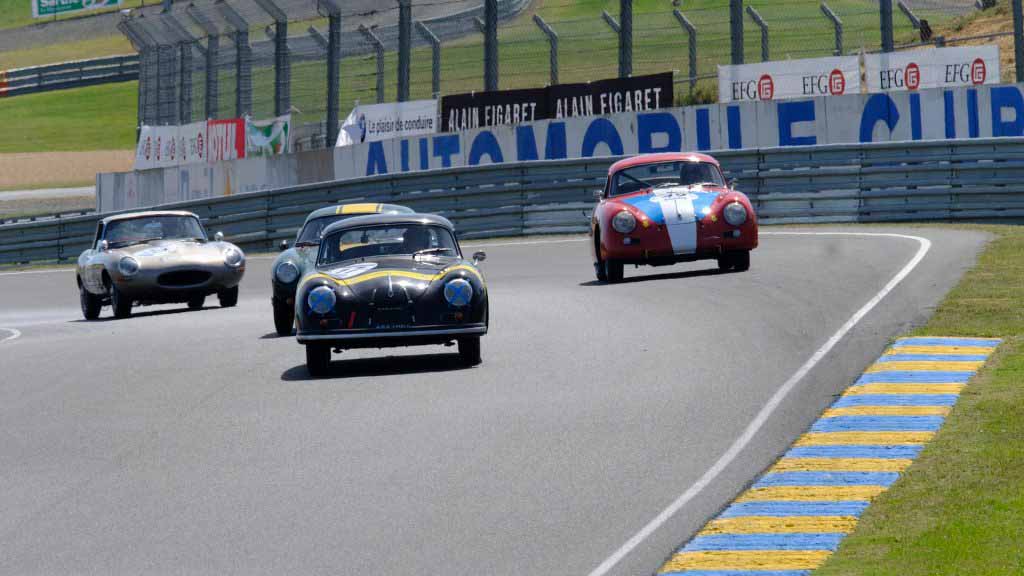Racing cars at Le Mans Classic 2016