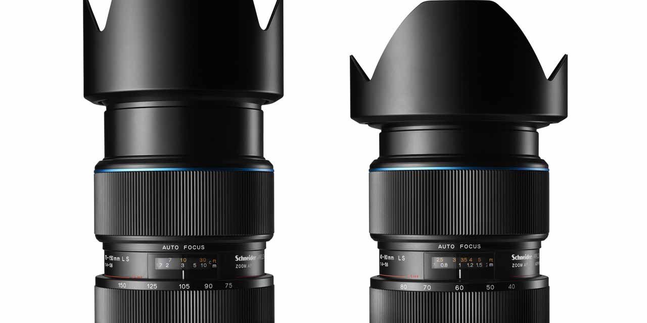 Phase One has added two new Schneider Kreuznach lenses to its range of optics, introducing the Blue Ring 40-80mm LS f/4.0-5.6 and 75-150mm LS f/4.0-5.6 zoom lenses.