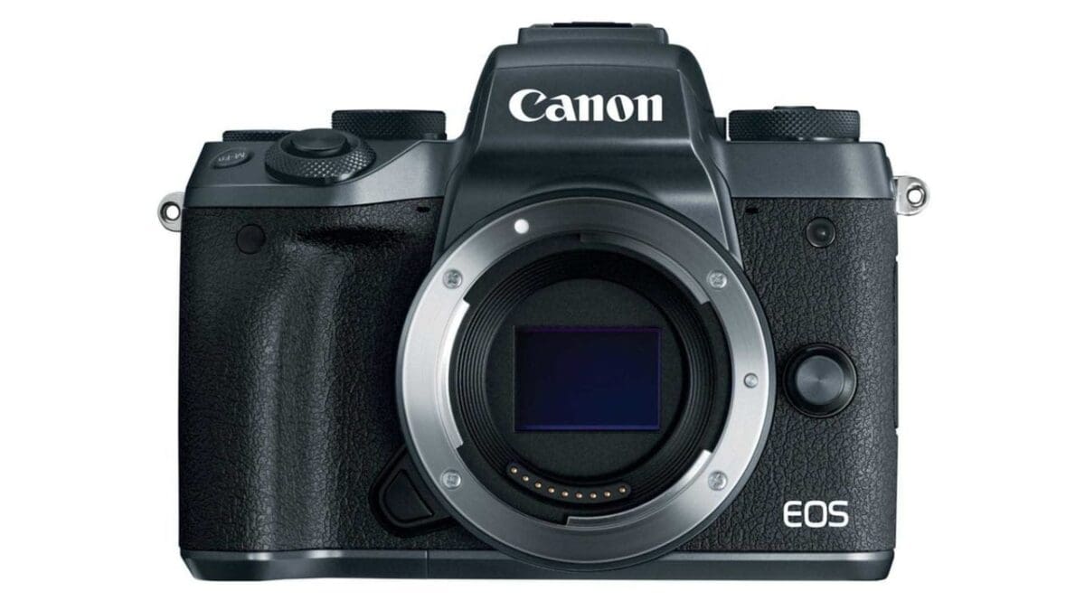 Canon EOS M5 front no lens