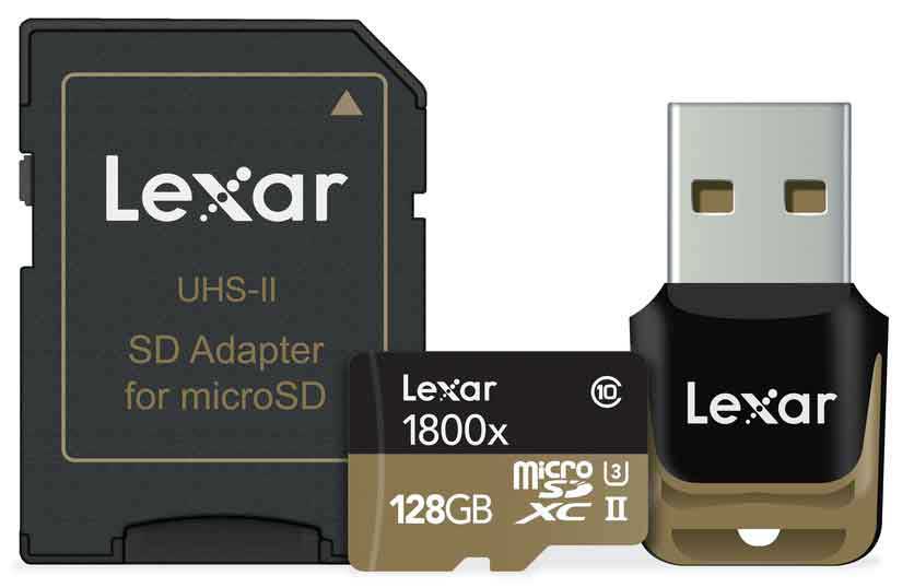 GoPro Hero 5/6/7 Rechargeable Battery Lexar 64GB 633x microSDHC/SDCX Memory Card and Ritz Gear Memory Card Reader OEM 