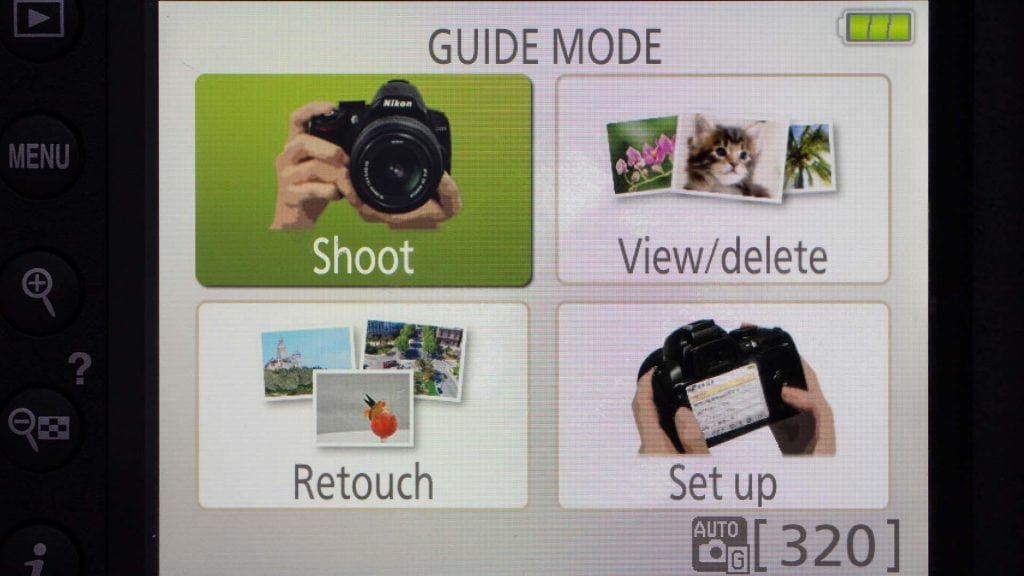 Nikon D3400 Guide Mode