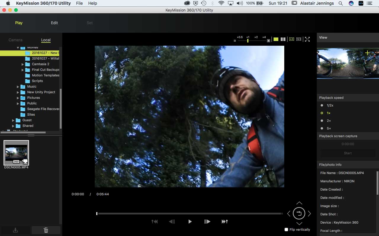 How to edit your Nikon KeyMission 360 video