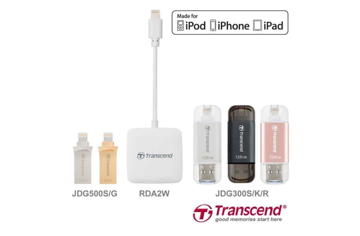 Transcend launches Lightning range of storage for iOS devices
