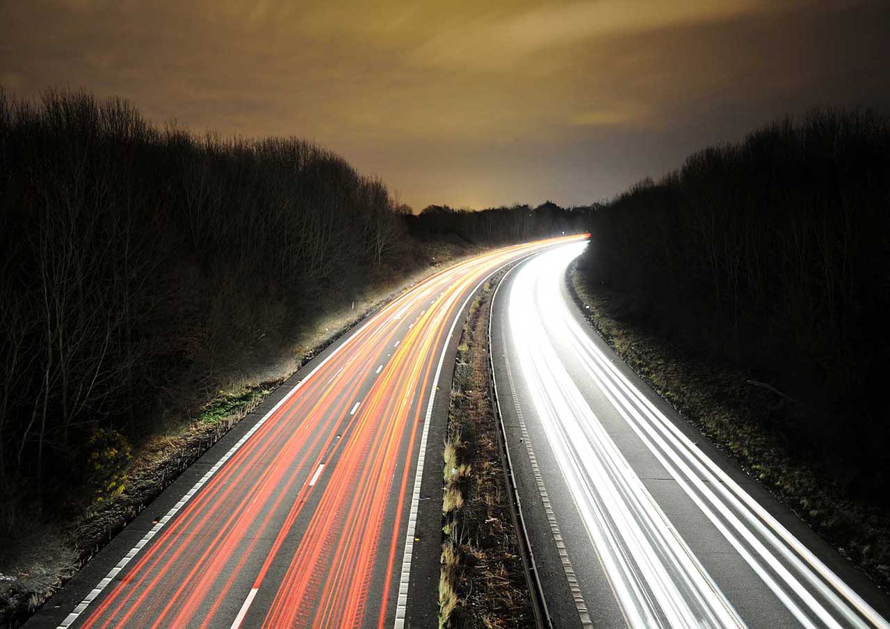 Best camera settings for photographing traffic trails