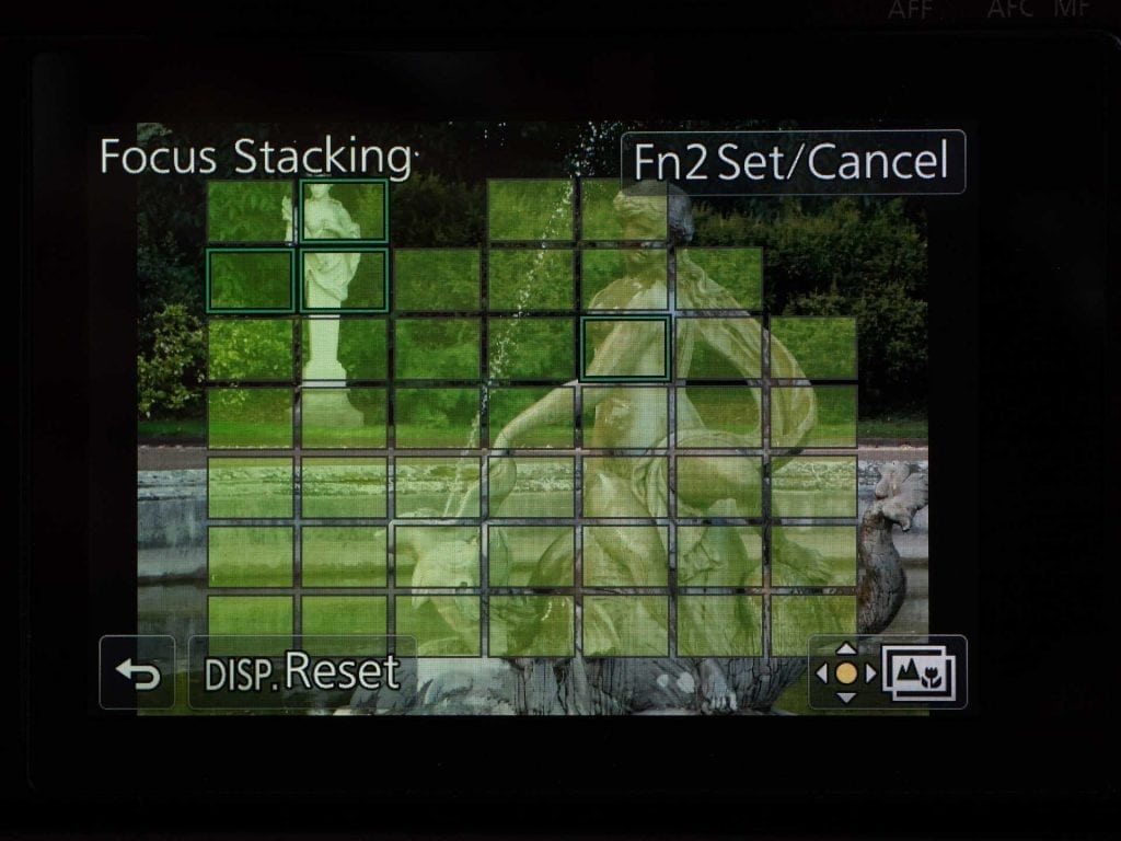 Panasonic G80 Focus Stacking screen