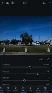 What features are in Lightroom Mobile (iOS 2.6 and Android 2.2.2)