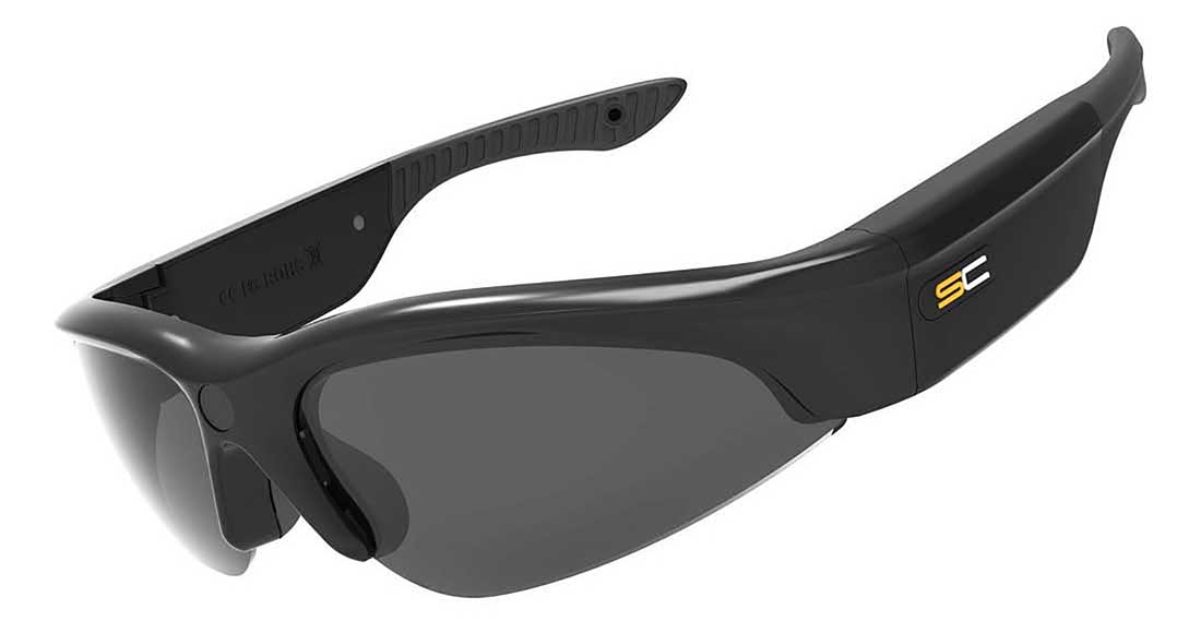 These Sunnycam Activ glasses boast an HD video camera between the eyes