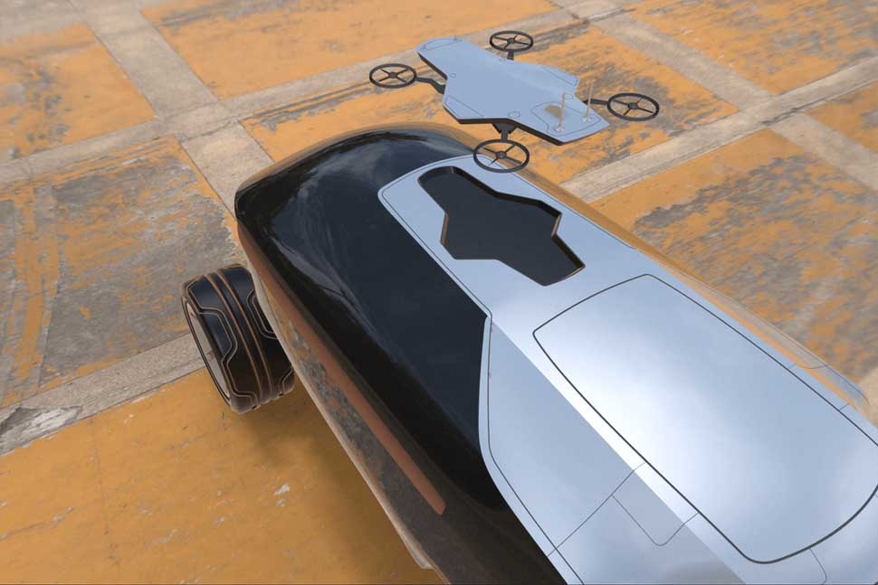 New concept car would launch drones, store camera gear