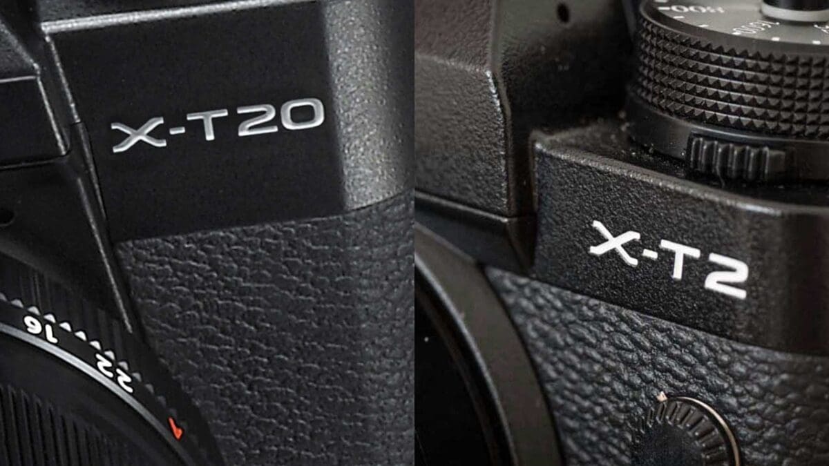 Fuji X-T20 and X-T2 badges