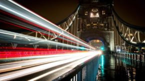Tower Bridge Traffic trail shot on Olympus Photowalk