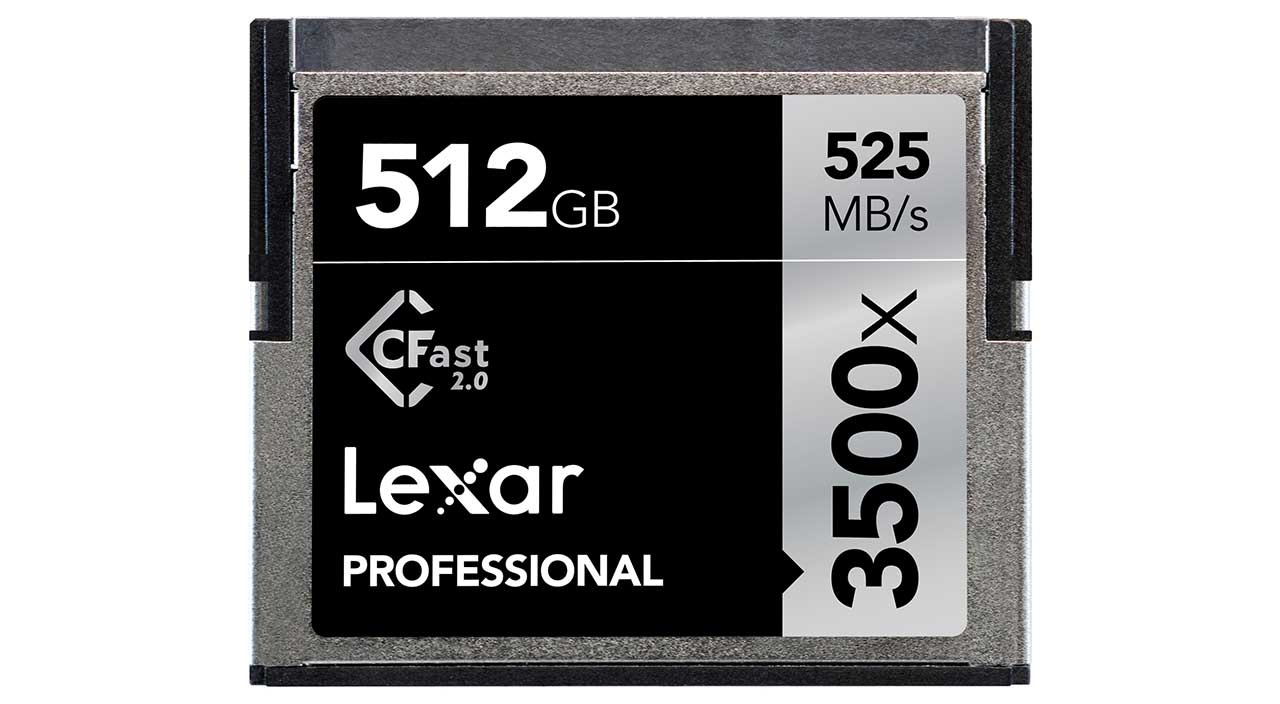 Lexar launches 512GB Professional 3500x CFast 2.0 Card price £1,732.99