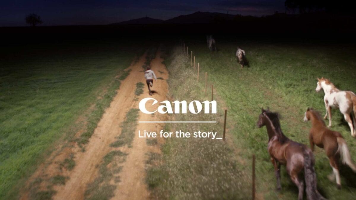 Still from Canon Live for the story advert