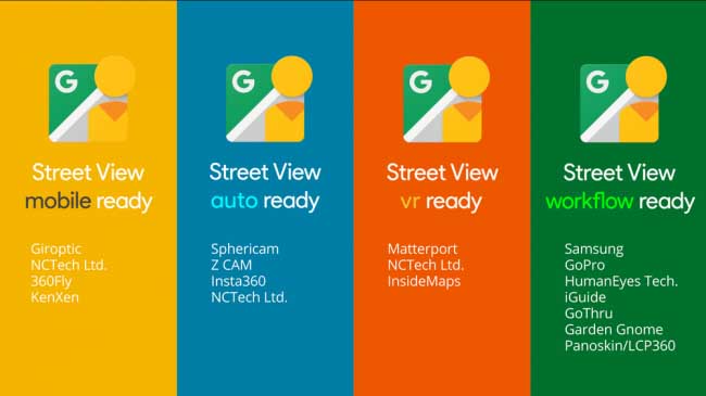Google’s certified Street View cameras