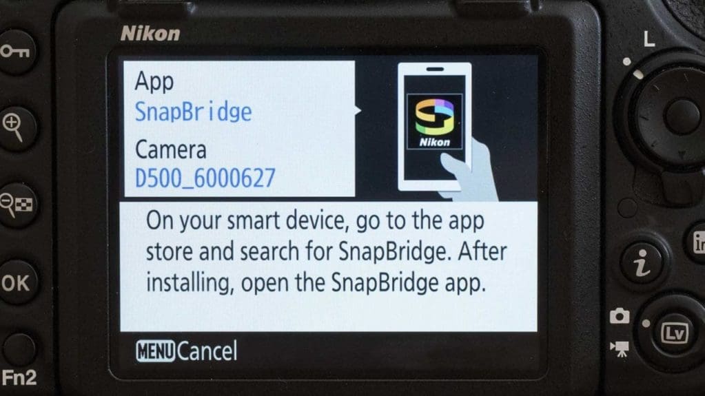How to connect SnapBridge: step 03
