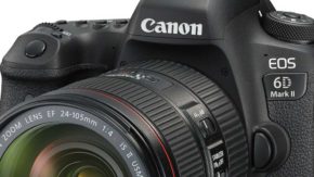 Other features in the EOS 6D Mark II include Canon’s Dual Pixel CMOS AF technology and built-in 5-axis movie stabilisation that counteracts shake when footage is captured hand-held and on-the-move. The EOS 6D Mark II is the first Canon camera to offer both 4K time lapse movie mode and an intervalometer. You’ll also find built-in GPS for adding locations to your images. Design-wise, the Canon EOS 6D Mark II is dust- and moisture-resistant, and there is a new button on the front of the camera to change the AF mode.