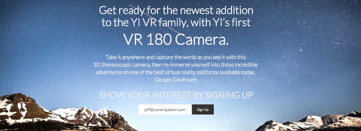 Yi, Google to develop VR 180 camera