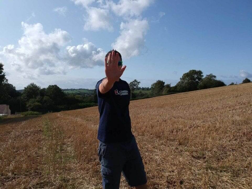 How to take a selfie with the Spark in Hand Gesture mode