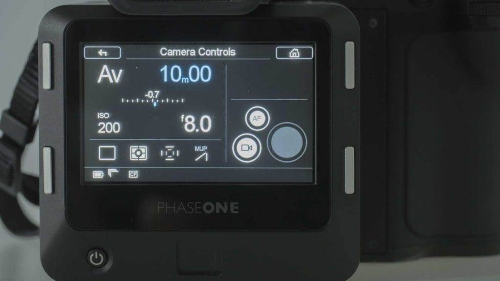 Phase One XF IQ3 Achromatic Review: Main screen