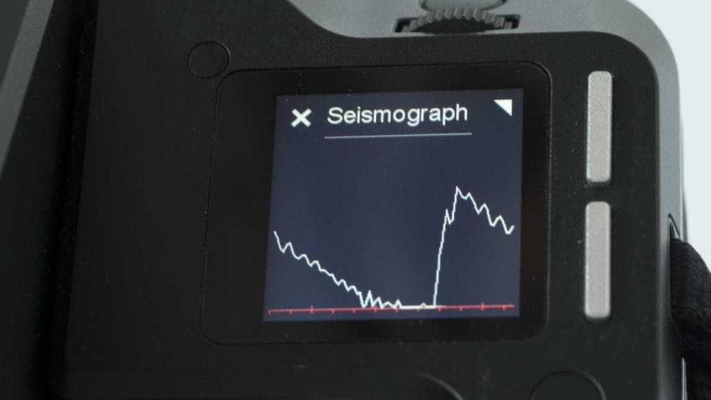 Phase One XF IQ3 Achromatic Review: Camera Seismograph view