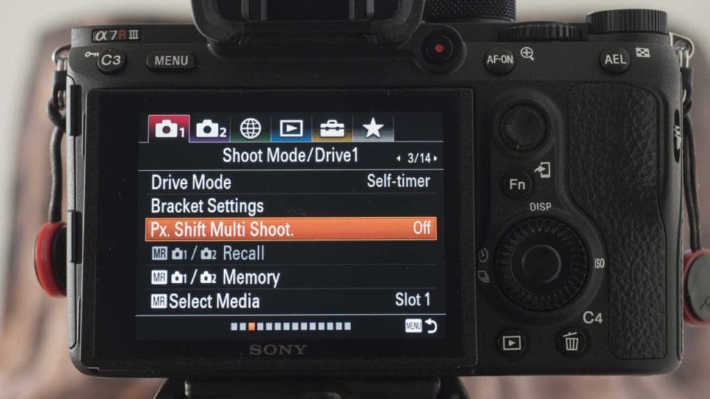 Sony Pixel Shift Multi Shooting Mode