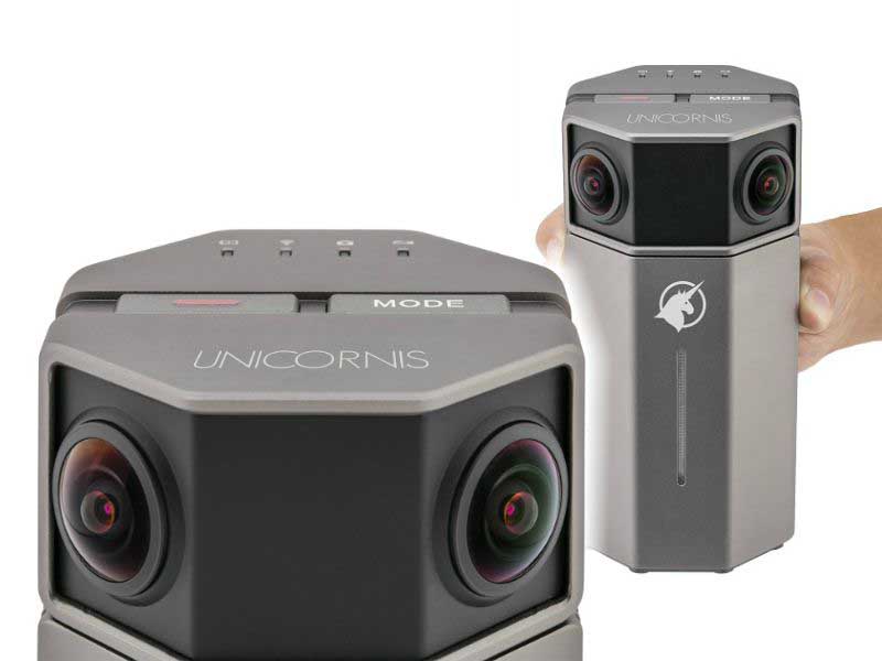 Unicornis 360 camera shoots 4K with realtime stitching, livestreaming