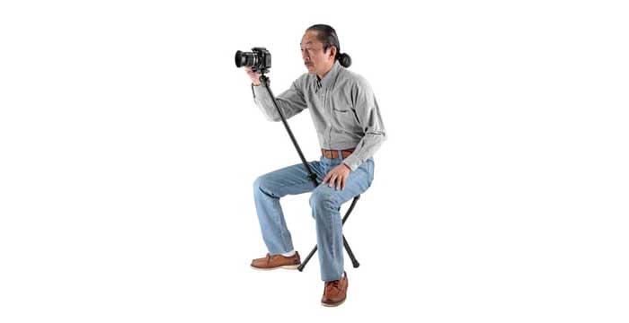 New Chairpod device is a tripod with a seat