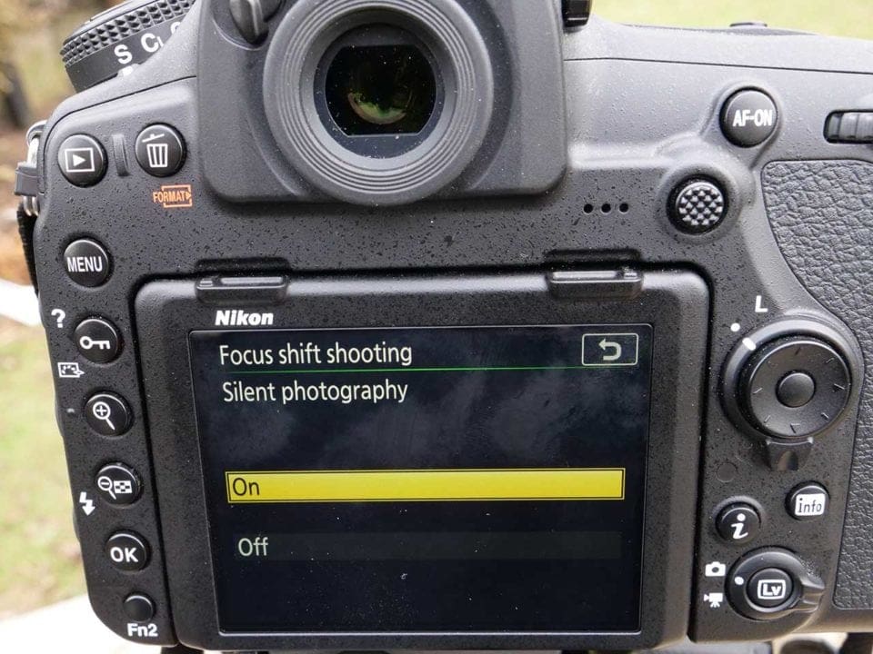 Nikon 850 Focus Shift: 02 Set silent photography