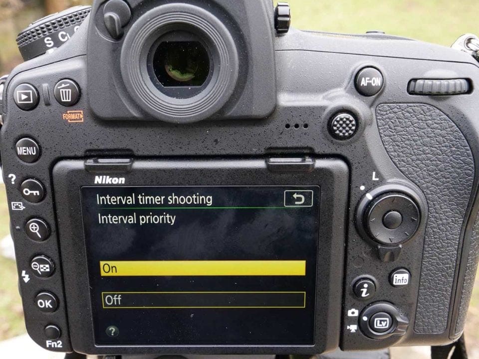 Nikon D850 timelapse tutorial: Interval Priority