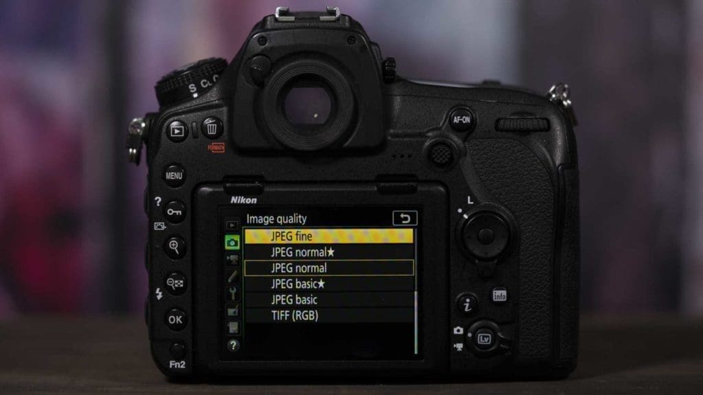 How to set-up Nikon D850 for the first time: JPEG Image Quality