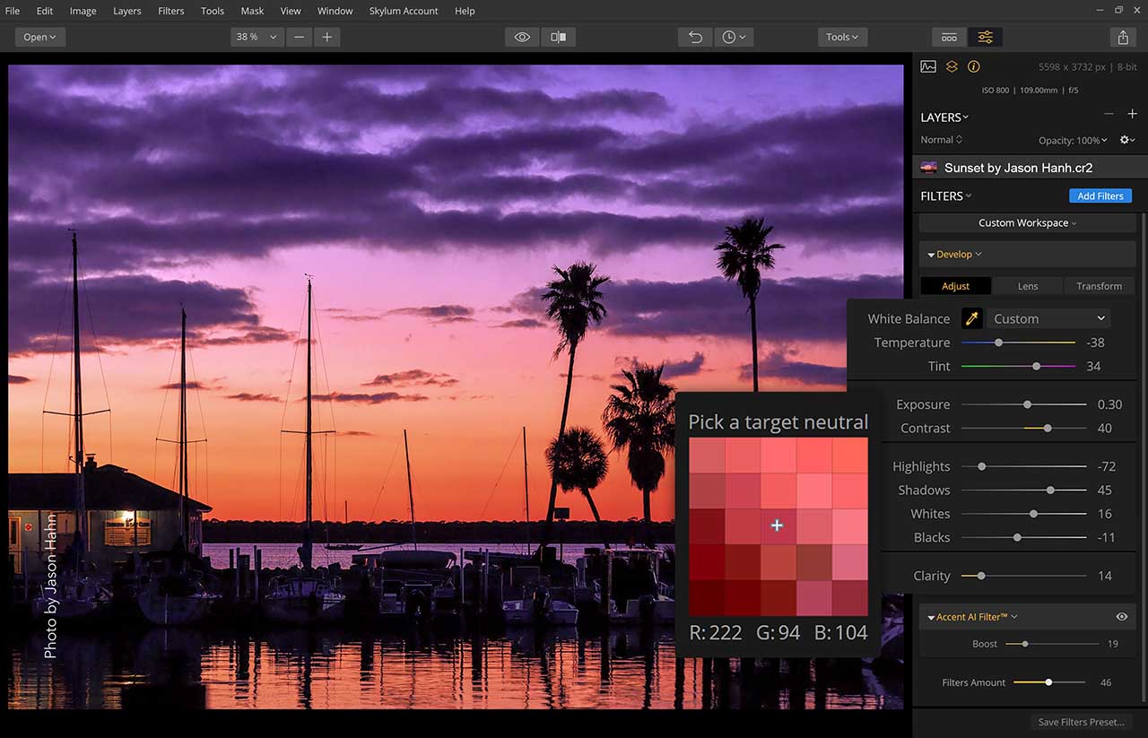 Skylum updates Luminar to add DNG profiles, faster raw editing