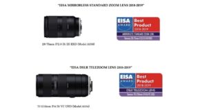 Tamron lenses awarded two 2018 EISA Awards
