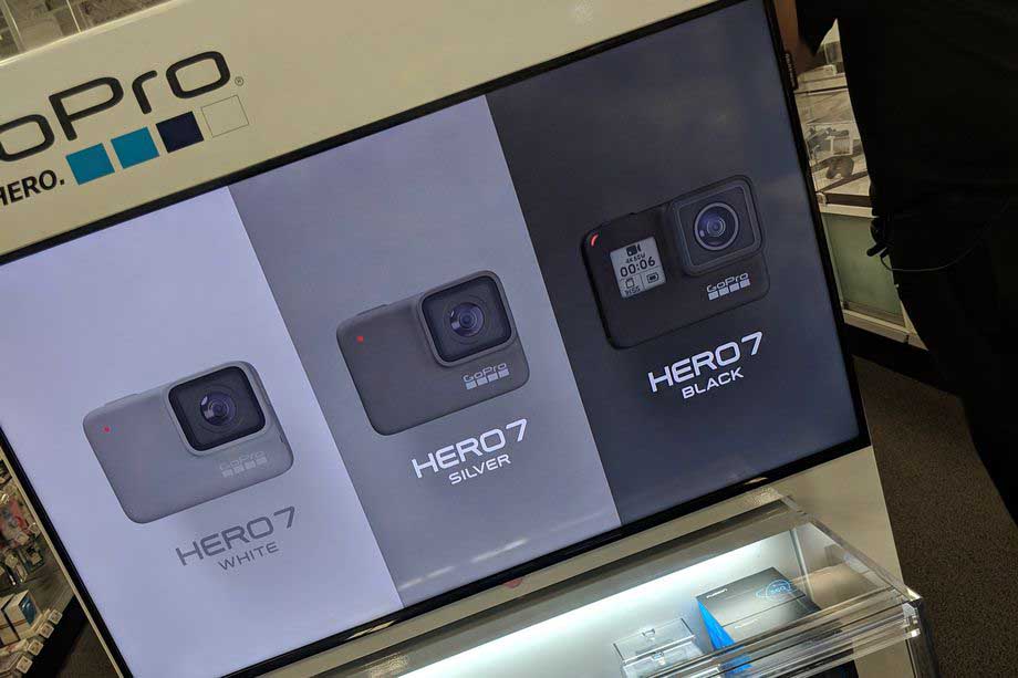 GoPro Hero7 Black, Silver and White leaked in retail display - Camera Jabber
