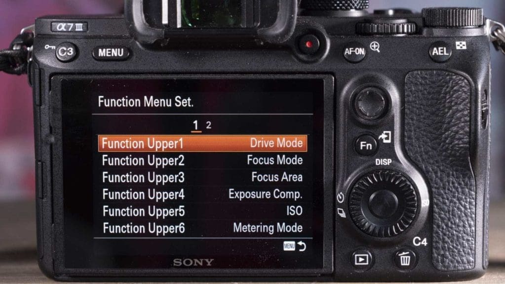 How do you customise the Sony A7 III