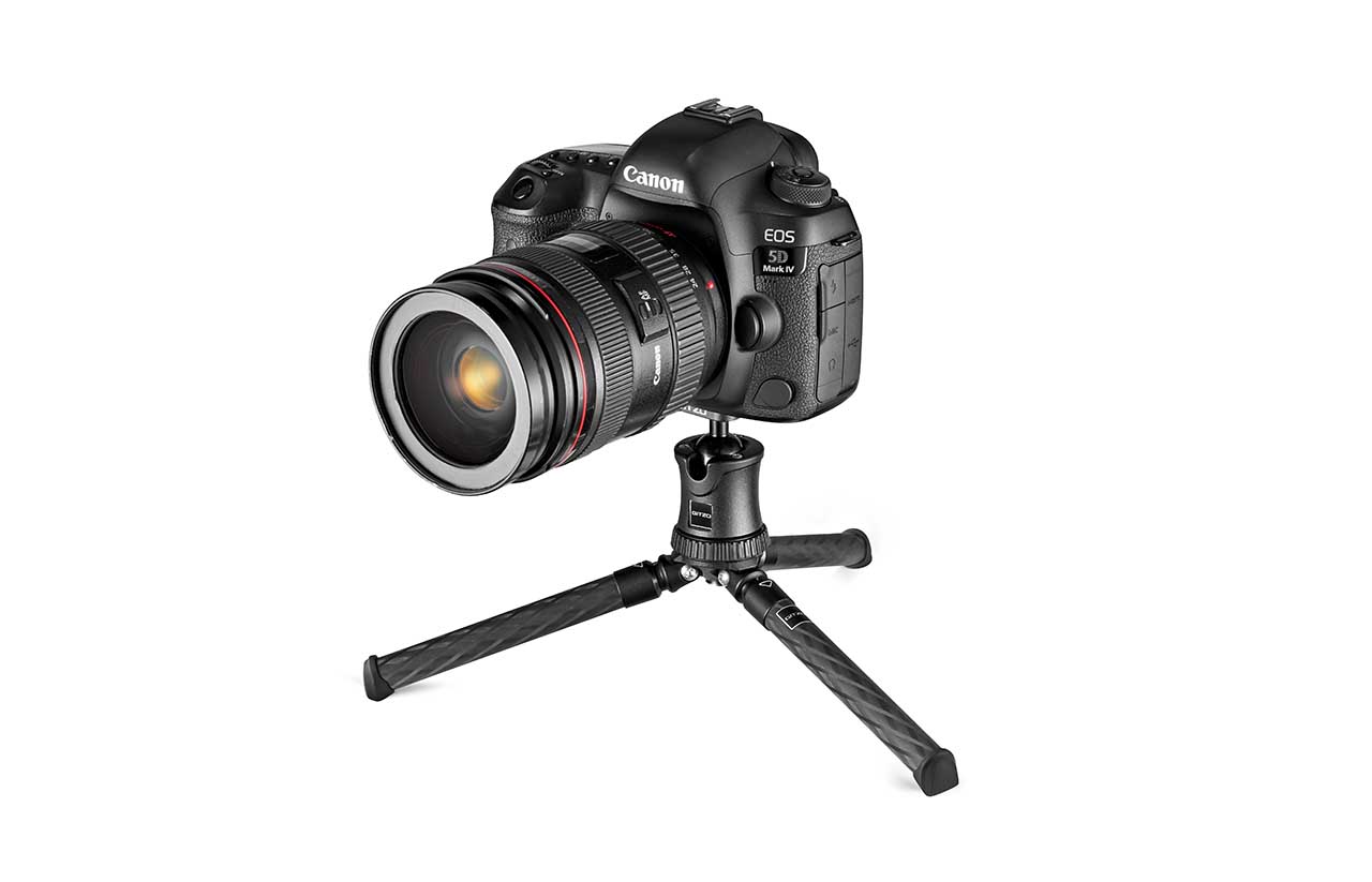 Gitzo’s Mini Traveler is a carbon fibre mini tripod with a premium price