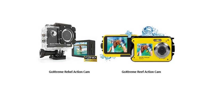 GoXtreme launches Rebel, Reef action cameras