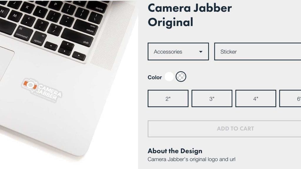 Camera Jabber merchandise now available