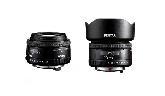 Pentax launches HD PENTAX-FA 35mm f/2, HD PENTAX-DA*11-18mm f/2.8 ED DC AW lenses