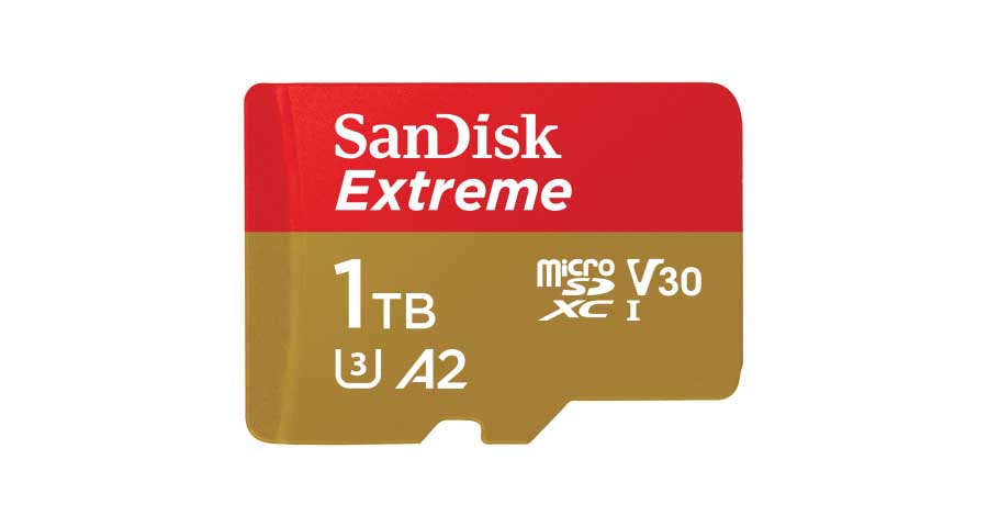 WD unveils SanDisk Extreme 1TB UHS-I microSDXC card
