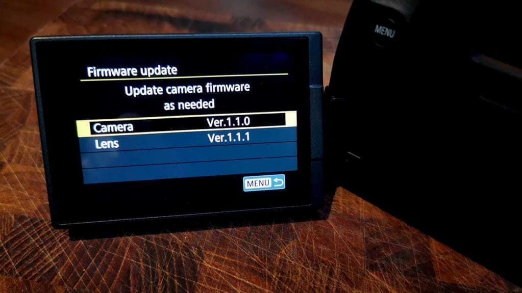 How to update your Canon EOS R Firmware