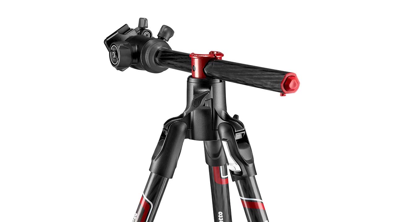 Manfrotto BeFree GT XPRO features built-in 90-degree column