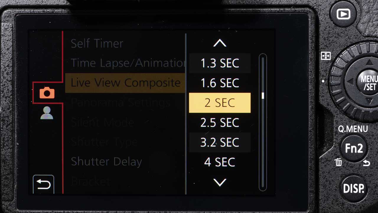 How do you use Panasonic Live View Composite mode?