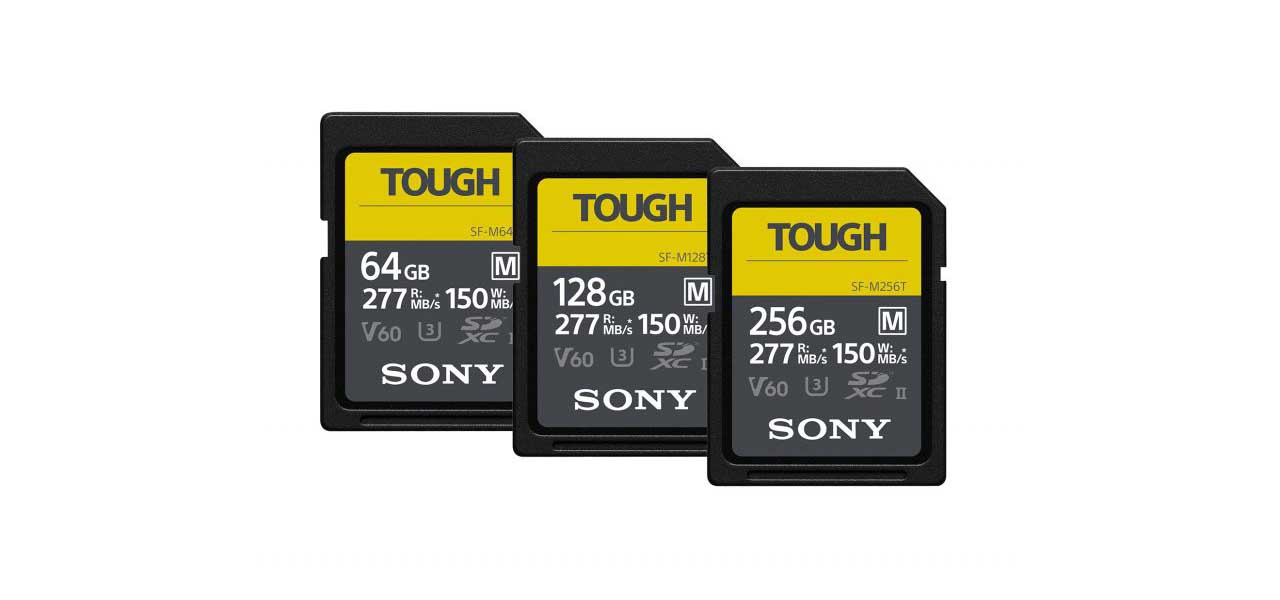 Sony debuts new TOUGH SF-M, SF-E series SD cards