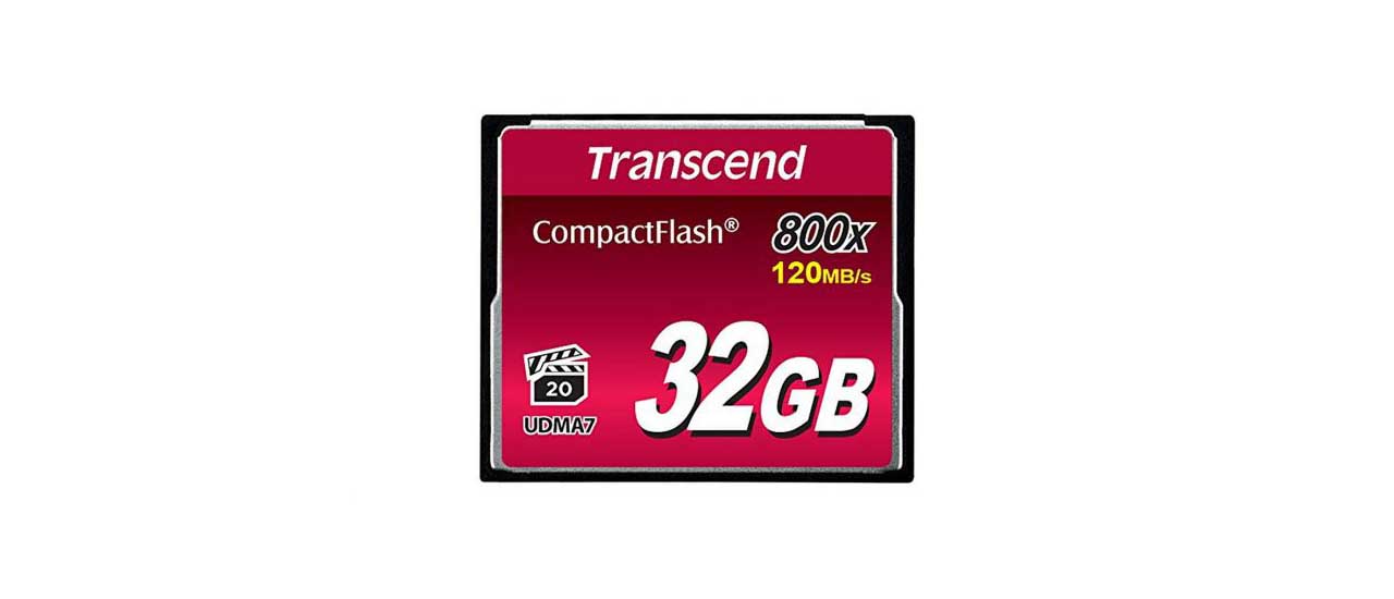 Best memory card for video: Transcend CompactFlash 800