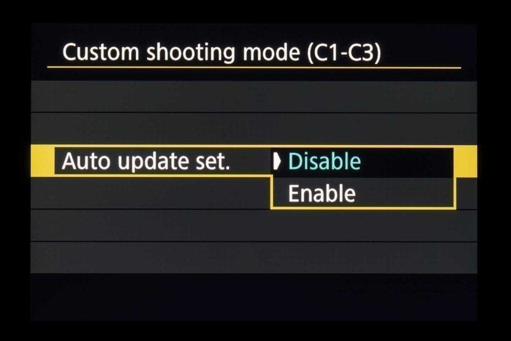 How to customise Canon EOS R cameras: register custom shooting modes