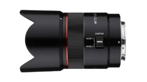 Samyang announces AF 75mm f/1.8 FE lens
