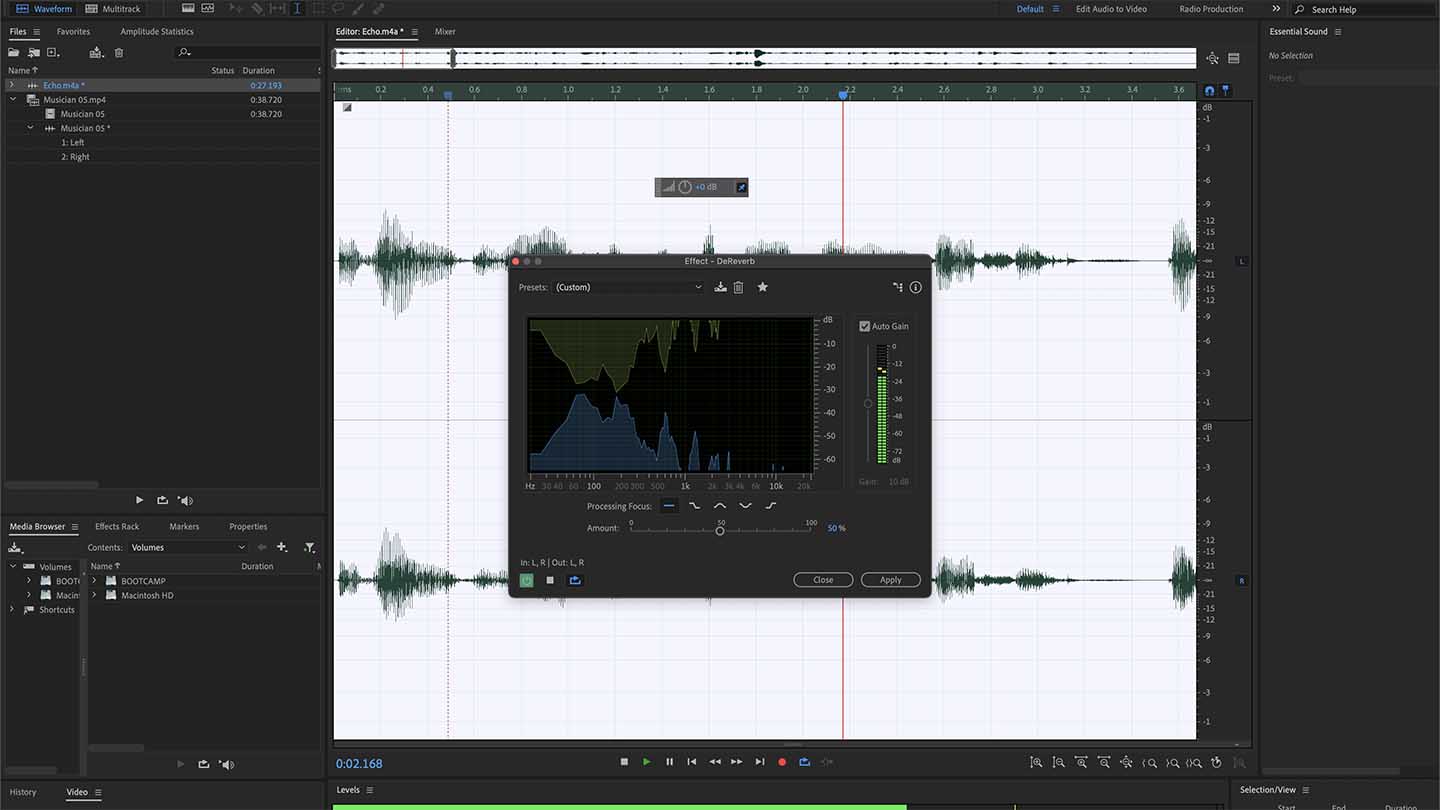 How to clean-up audio with Adobe Audition