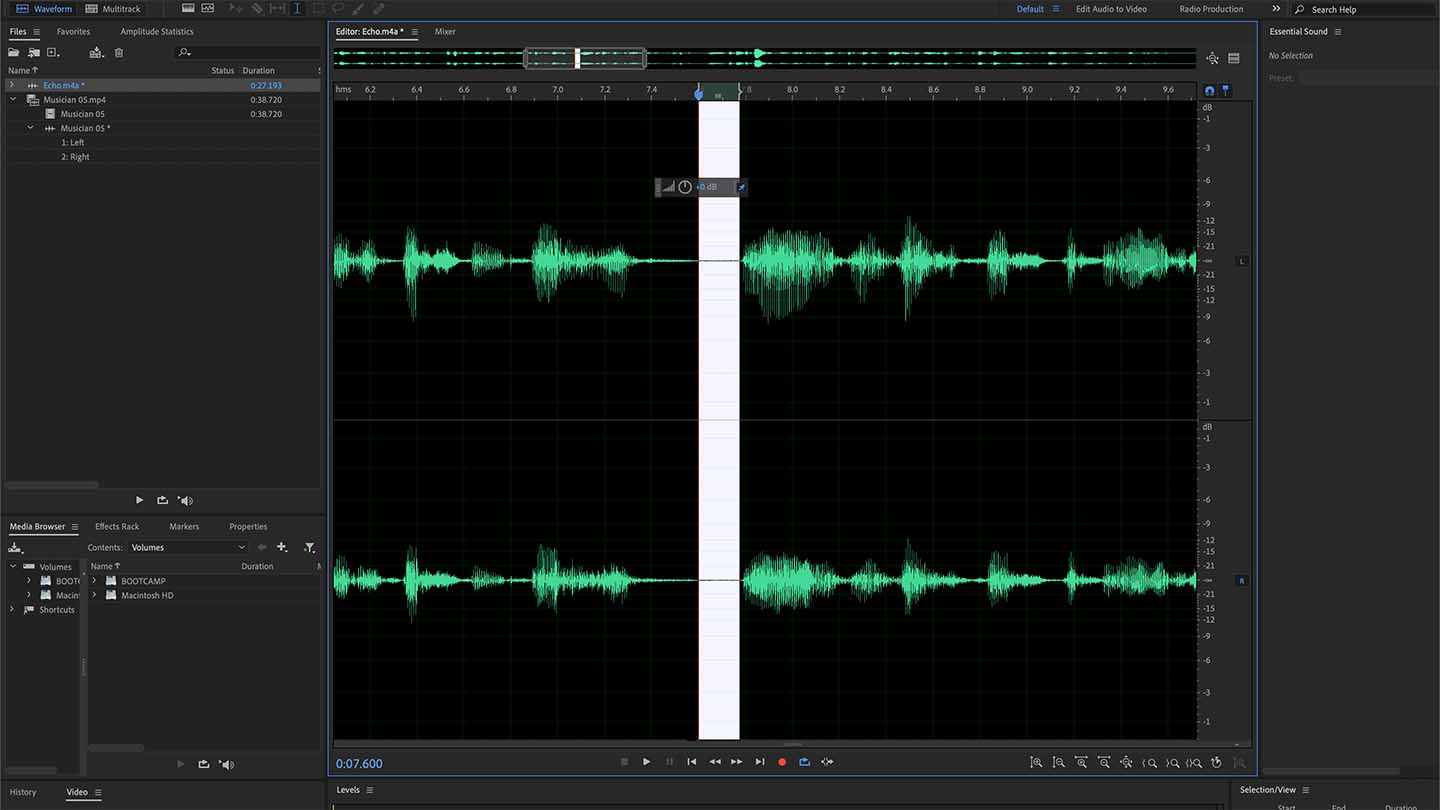 How to clean-up audio with Adobe Audition