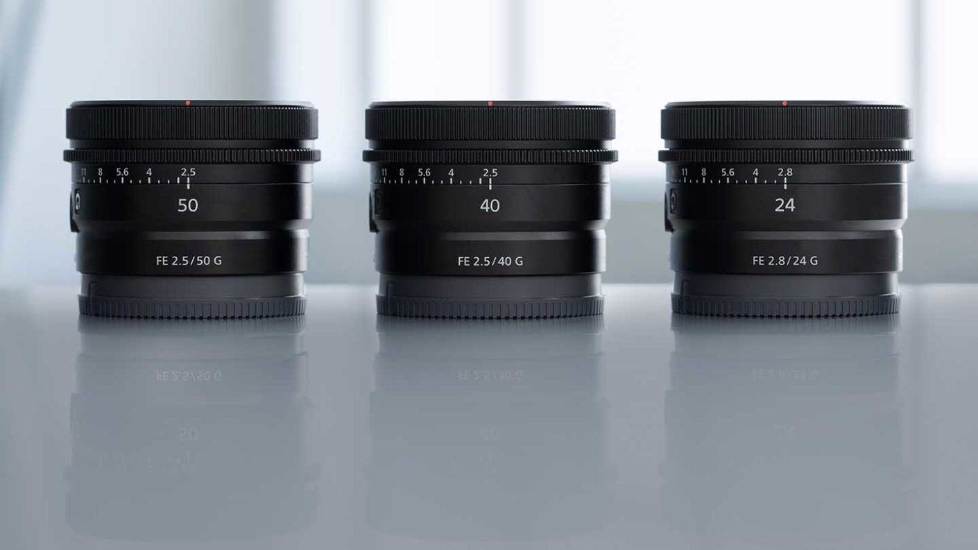 Sony announces FE 50mm f2.5 G, FE 40mm f2.5 G, FE 24mm f2.8 G lens, specifications, price, availability confirmed