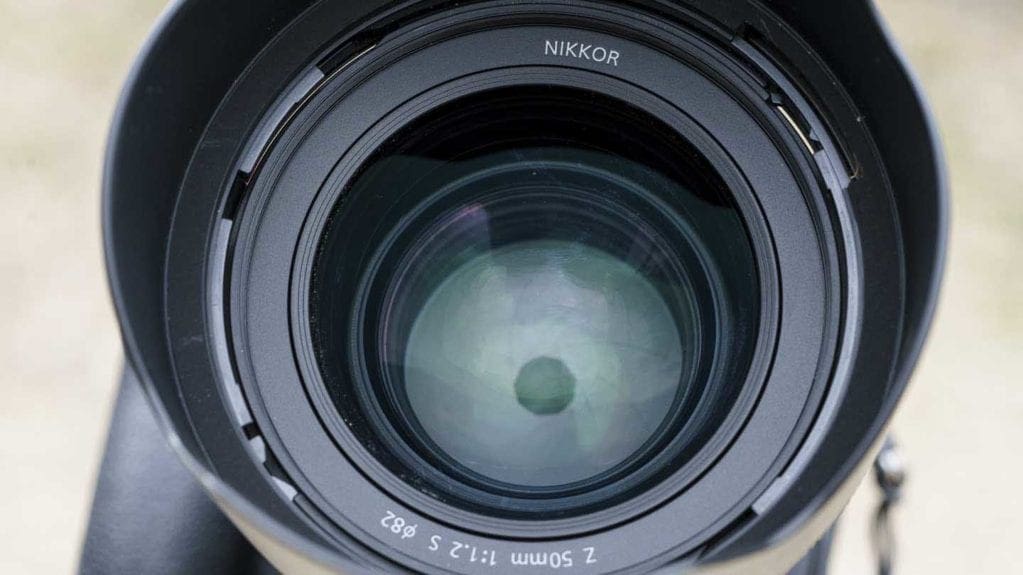 Nikon Nikkor Z 50mm f/1.2 S iris aperture