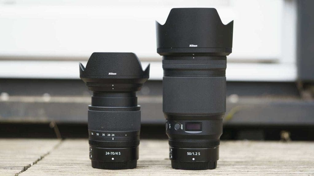Nikon Nikkor Z 50mm f/1.2 S vs Z 24-70mm f/4 S